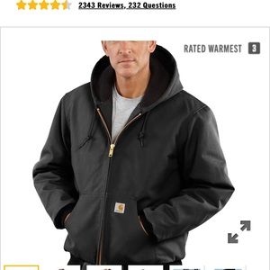 Carharrt Mens Jacket Loose Fit Size Large